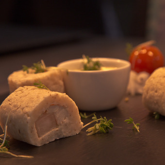 Nahaufnahme eines Gerichts aus der Bistro Cuisine im Best Western Premier Hotel Rebstock