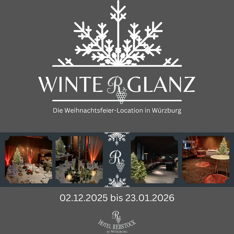 Winterglanz Werbebanner zweiter Dezember bis dreiundzwanzigster Januar