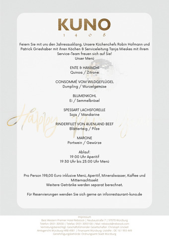 31.12.2025 Silverster Menü